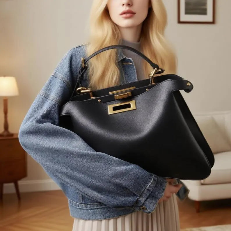 Solara – Elegant Boho Chic Leather Tote